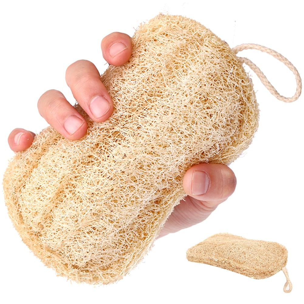 Natural Loofah Sponge Biodegradable Loofah Dish Sponge Non-Scratch Compostable Dishwashing Loofah Sponge for Kitchen Cleaning