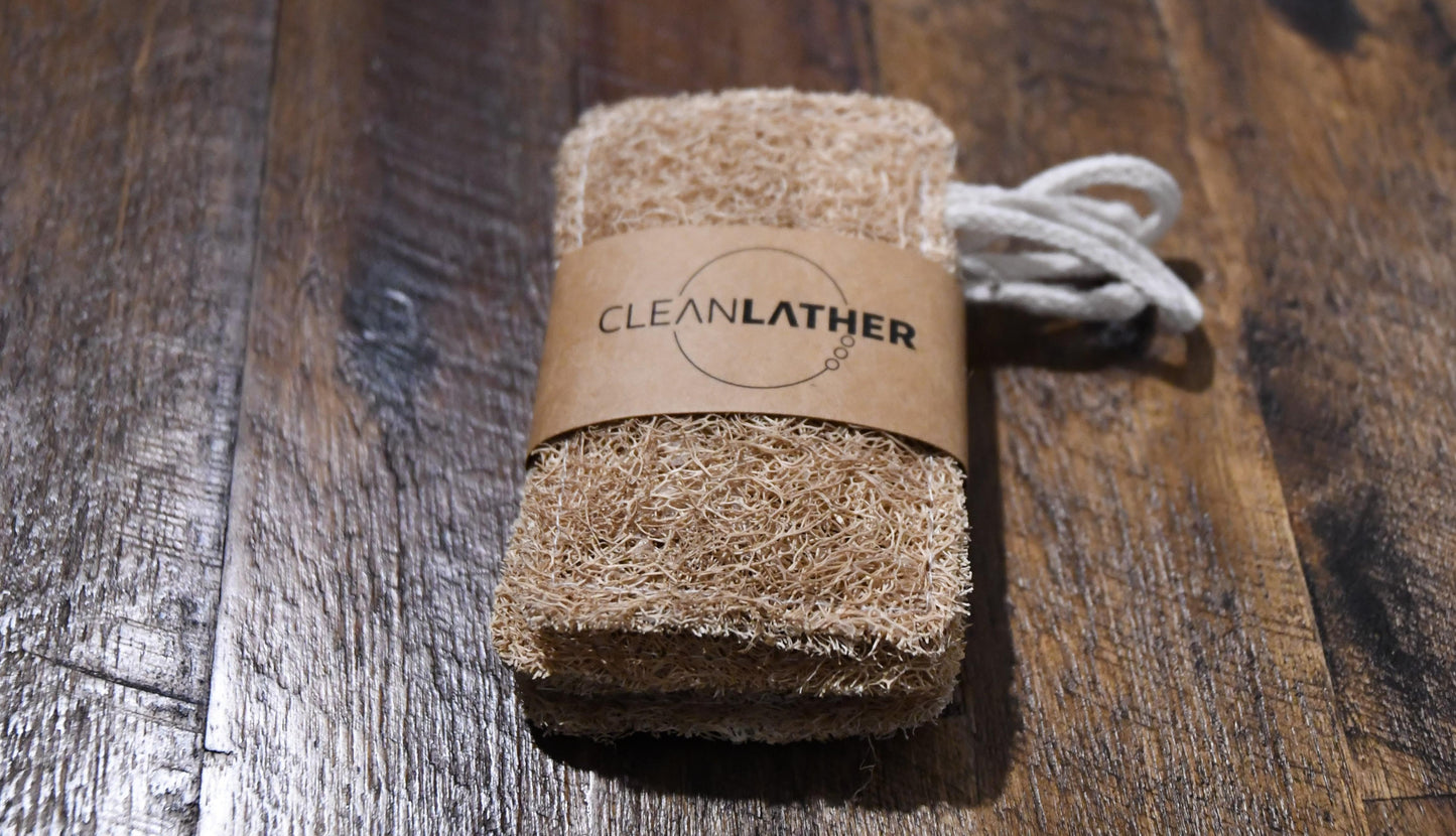 Clean Lather Loofah Kitchen Sponge