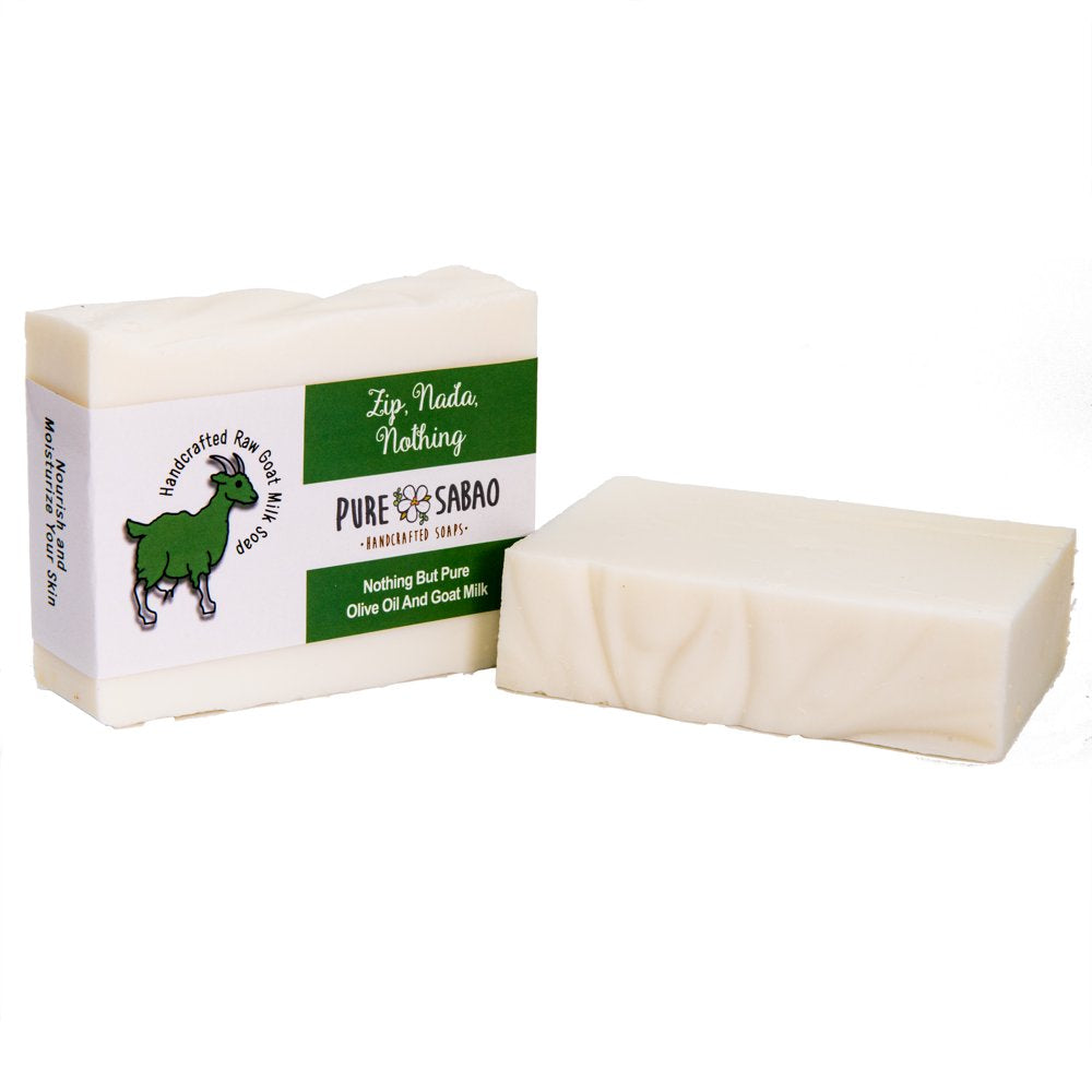 – Zip, Nada, Nothing – Goat Milk Soap - 100% Olive Oil – Perfect for Sensitive Skin