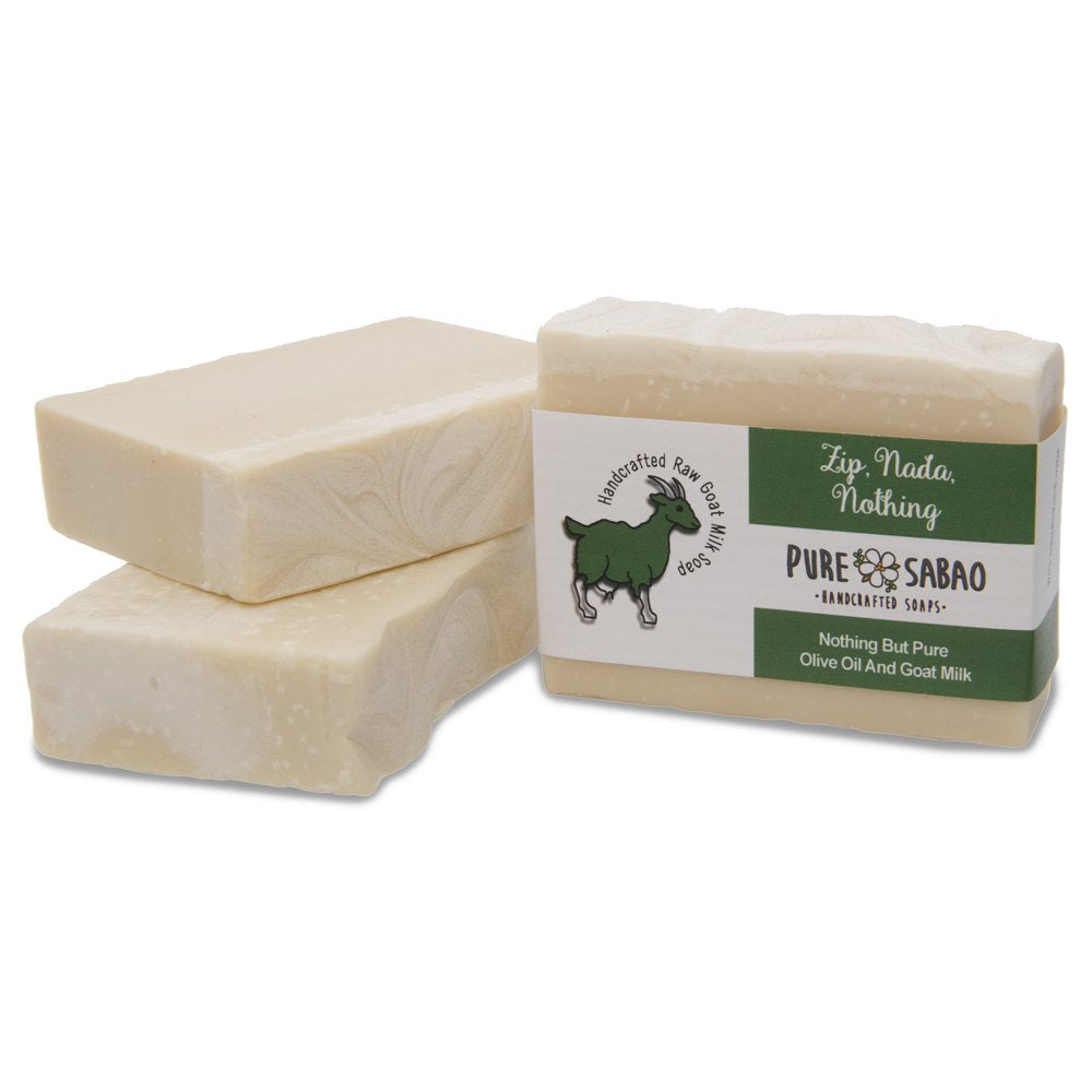 – Zip, Nada, Nothing – Goat Milk Soap - 100% Olive Oil – Perfect for Sensitive Skin