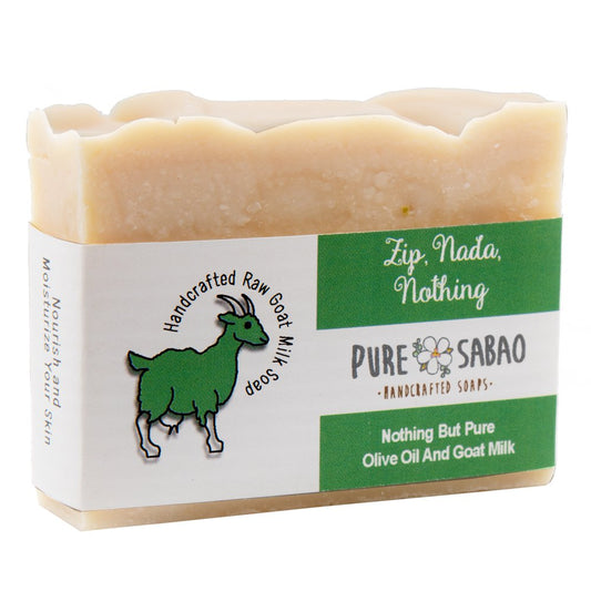 – Zip, Nada, Nothing – Goat Milk Soap - 100% Olive Oil – Perfect for Sensitive Skin